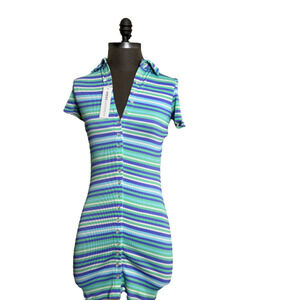 NWT Miesis Women's Striped Resort Wear Cover Up Small